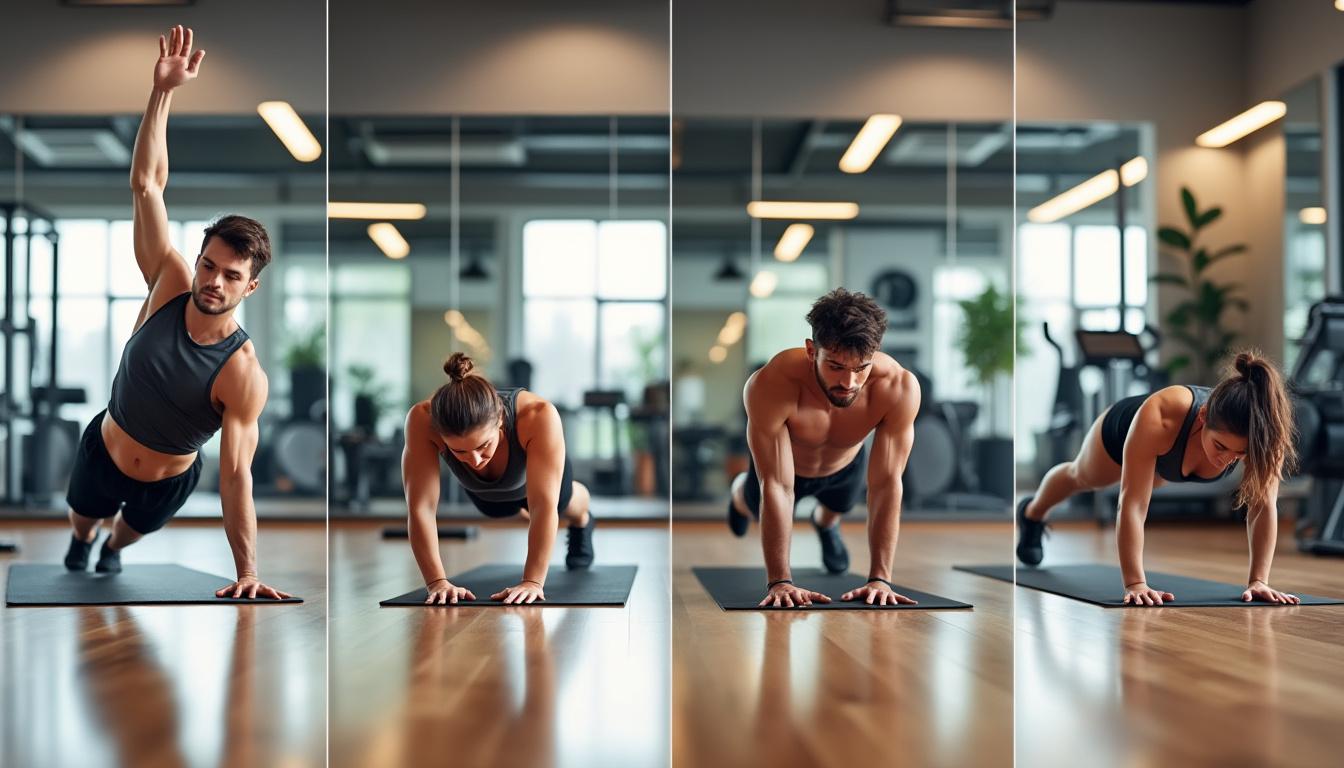 découvrez 4 variations de gainage efficaces pour renforcer votre ceinture abdominale et varier de la planche classique. idéal pour progresser, améliorer votre posture et obtenir un ventre plus tonique !